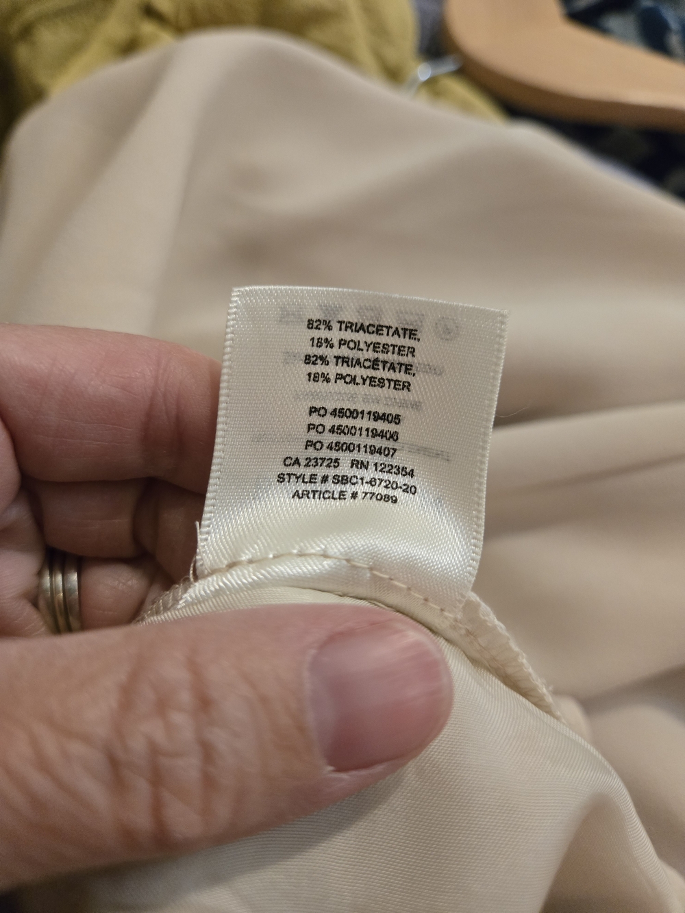Aritzia Babaton Cream High-Rise Wide Leg Pants with Side Button Detail - Picture 8 of 9